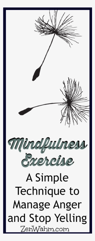 Mindfulness Exercise To Manage Anger And Stop Yelling - Poster