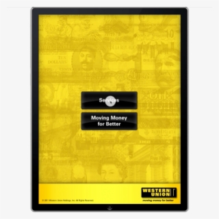 Western Union Also Needed An Ipad App That Could Describe - Western Union
