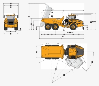 Bell B20e Articulated Truck Dimensions - Articulated Dump Truck Dimensions