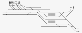 Rail Tracks Map Meitetsu Sukaguchi Station - Diagram