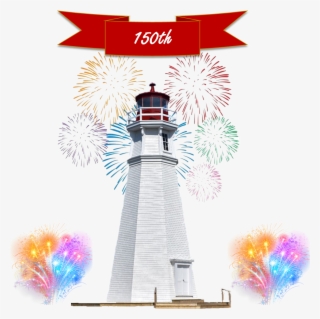 Check-out The Musical Performance “lighthouse Keeper” - Fireworks On White Background