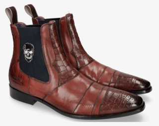 Ankle Boots Elvis 12 Ruby Crock Plum Skull - Melvin Et Hamilton Bottine Elvis 12