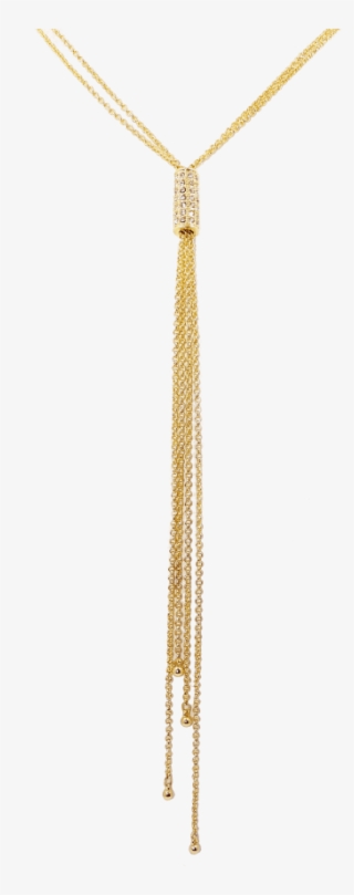 Multi Strand Tassel Necklace - Chain