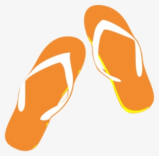 Orange Flip Flop Clip Art