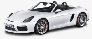 White Porsche Boxster Spyder Car - Porsche Boxster Png
