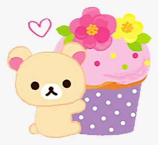 Kawaii Cute Bear Chibi Rillakkuma Png Stickers Flowers
