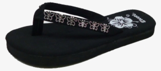 Sandals Girls Butterfly Flip-flop Sandal, Black - Flip-flops