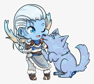 Skadi And Kaldr Chibi Good Boy By Xnekorux-da0gl90 - Skadi Smite Chibi