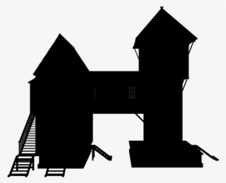 House Silhouette - Wooden Home Png