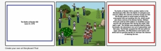 The Battle Of Bunker Hill - Cartoon