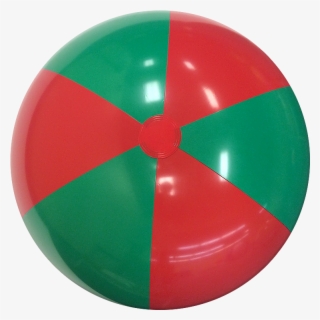 Largest Selection Of Beach Balls With Fast Delivery - Red And Green Beach Ball