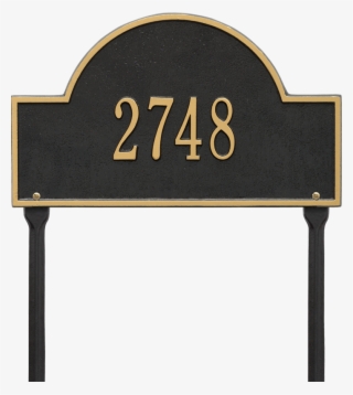 Arch Marker Standard One Line Lawn Plaque - House