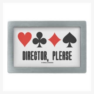 Director, Please Rectangular Belt Buckle - Belt Buckle