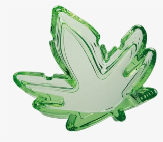 Glass Leaf-shape Ashtray - Ganja Ashtrays
