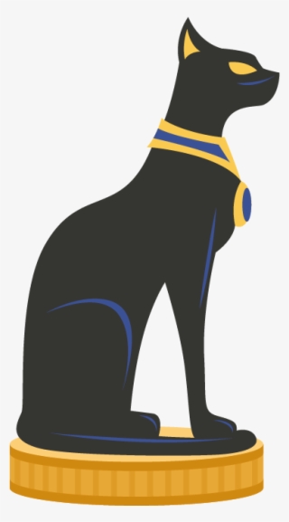 Clipart Freeuse Library Black Cat Ancient Egypt Kitten - Animals In Ancient Egypt Cat Clipart