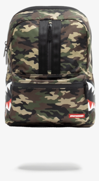 Sprayground- One Strap Side Shark Backpack - Sprayground One Strap Side Shark Camo