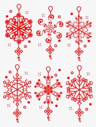 Elemento Decorativo De Comercio Invierno Copo Nieve - Motif