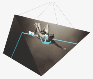 Pyramid Hanging Trade Show Banner - Graphic Design