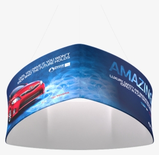 00 Curved Triangler Tension Fabric Hanging Display - Lampshade