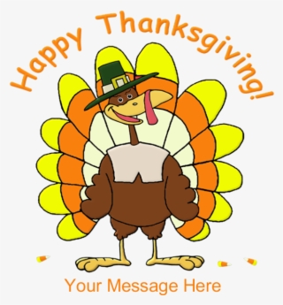 Happy Thanksgiving Banner - Cartoon