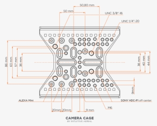 Camera Cage Technical Drawing - Diagram