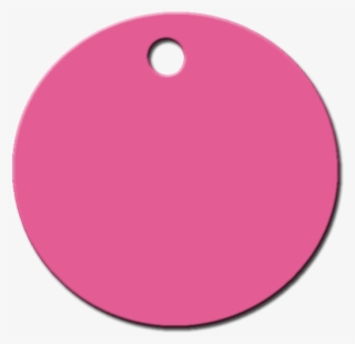 Circulo Rojo Chapa Para Perro Gato Aluminio - Circle