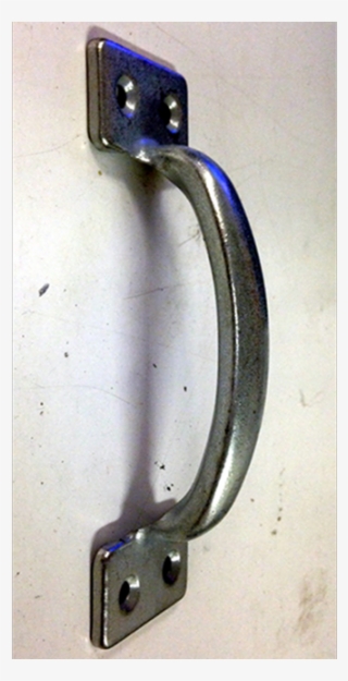 6" Galvanized Door Pull - Wood