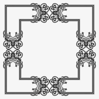 Picture Frames Flower Motion Interpolation Computer - Black Gothic Frame Png