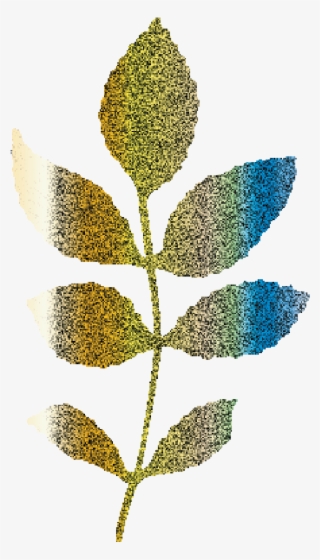 Glitter Golden Elegant Wedding Branch And Leafs Example - Pond Pine