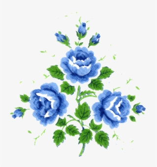 1 - Vintage Flowers Teal