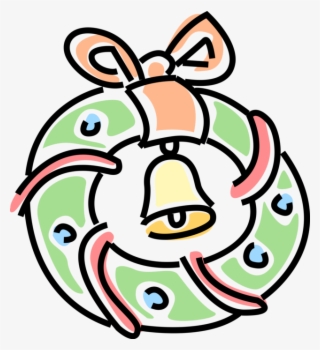 Vector Illustration Of Festive Season Christmas Wreath