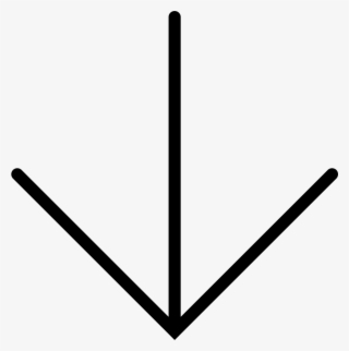 Thin Download Arrow Comments - Thin Arrow Down Black