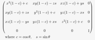 Rotation Matrix - C++ Rotation Matrix