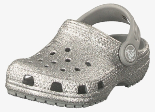 Classic Glitter Clog Kids Silver - Slip-on Shoe