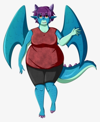 Cute Blue Dragon - Cartoon