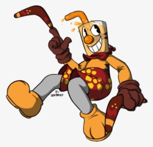 Drew My Cuphead Oc Dressed As The Protagonist Of My - Cartoon