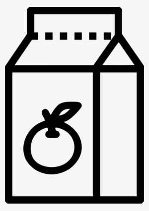 Orange Juice Tetrapack Packaged Fruit Comments - Orange Juice Clipart Black And White