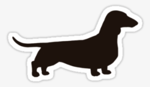 Dachshund Silhouette ' Sticker By Jenn Inashvili - Stickers Dachshund