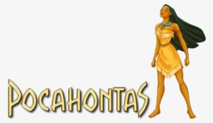 Pocahontas Movie Image With Logo And Character - Pocahontas Disney Logo Png