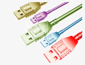 Colorful Usb Cables - Usb Cables Png