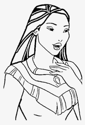 Princess Pocahontas Was Playing With Friends Coloring - Pocahontas Coloring Book