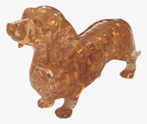 3d Crystal Puzzle - Bepuzzled Dachshund Crystal Puzzle