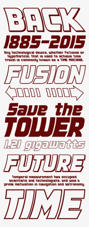 Back To The Future Font - Tipografia Back To The Future