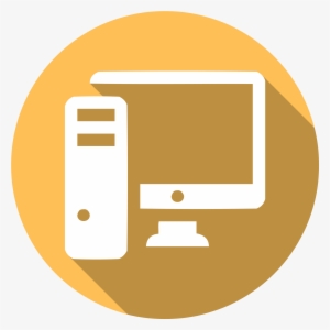 Icon Of A Desktop Computer - Computer Laboratory Icon Png