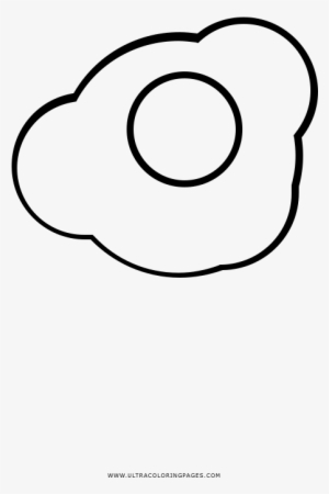Fried Egg Coloring Page - Line Art