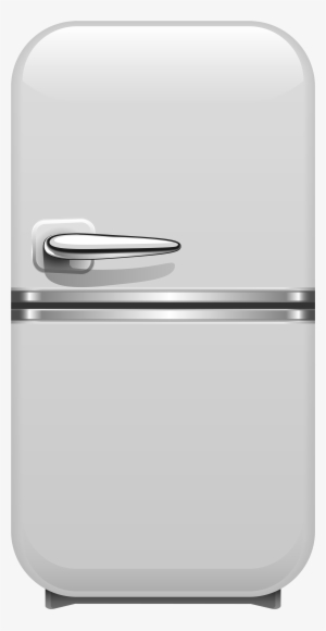 White Retro Fridge Png Clipart - Clip Art