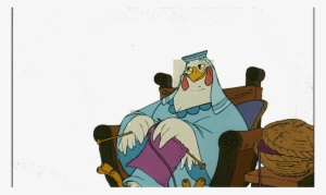 Lady Kluck Knitting - Robin Hood Disney Lady Cocca