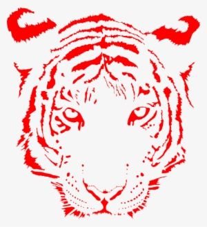Tiger Red Clip Art At Clker - Red Tiger Clip Art