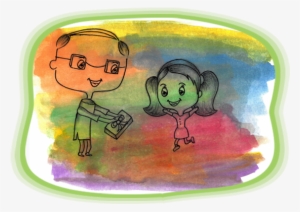 One Day, After School, As I Was Riding My Cycle While - Painting