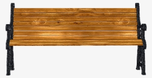 Park Bench Png Vector Freeuse - Park Bench Front Png